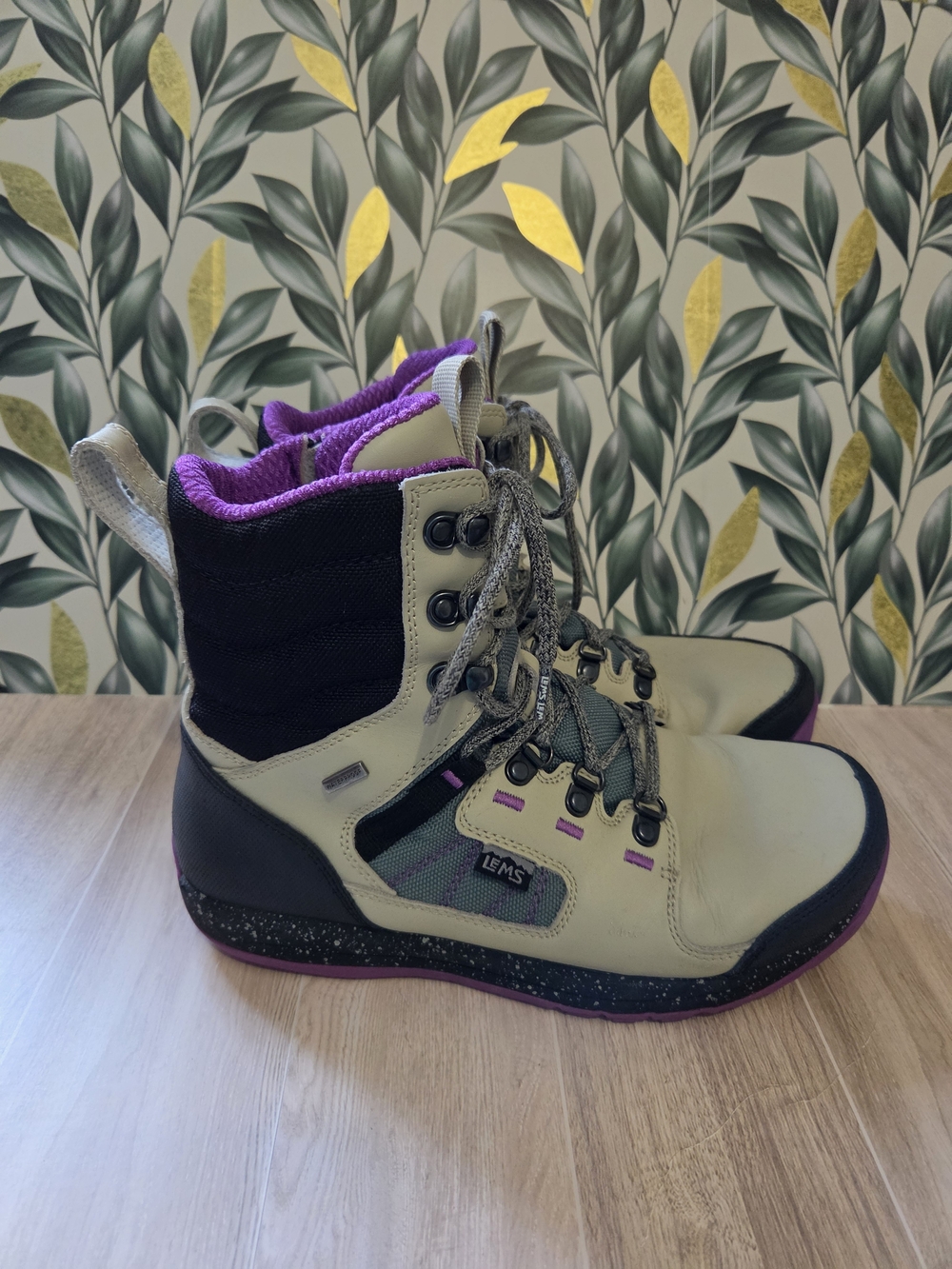 Lems Breck Boot WP Waterproof Barefoot Winter Boots Dune Women 10.5 Men 9